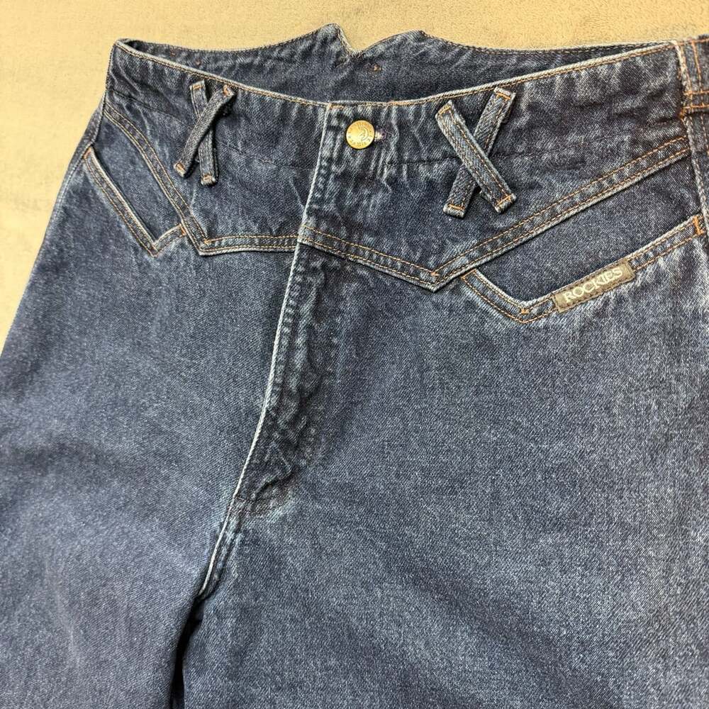 Size 13 90βs Rockies bareback high waist womenβs western denim vintage